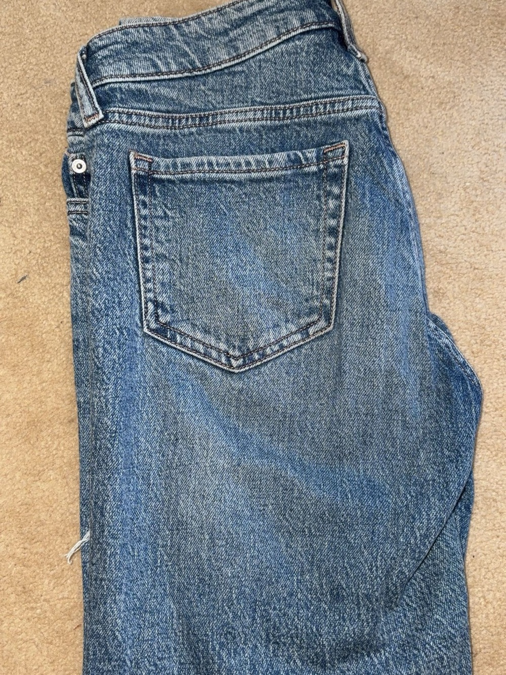 Aeropostale Distressed Mid-Ride Ankle Straight Leg Jeans - Picture 3 of 5